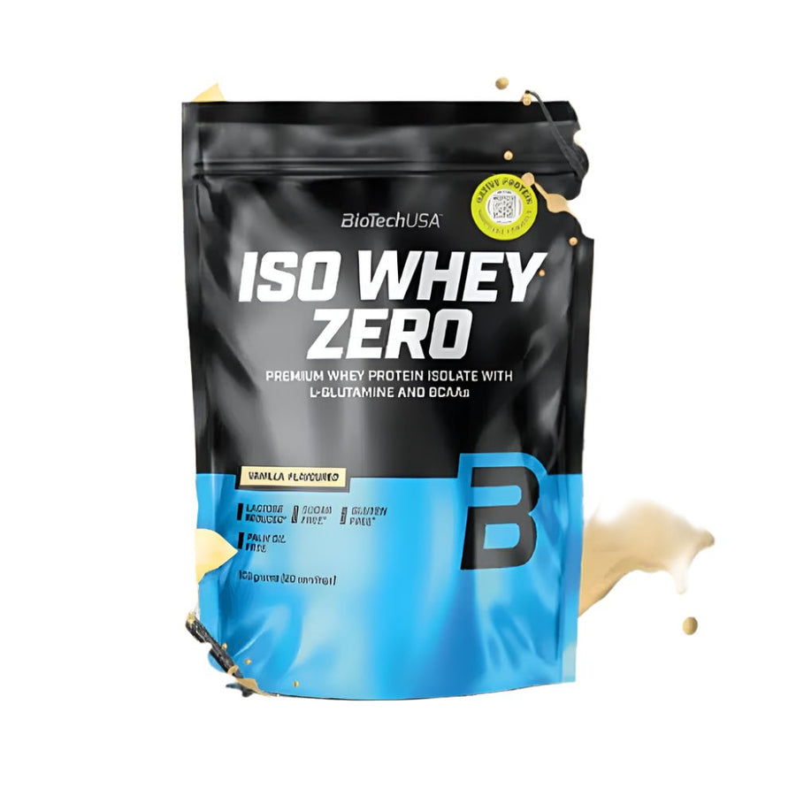 Proteine Iso Whey Zero 500g, pudra, Biotech USA, Izolat proteic din zer 1