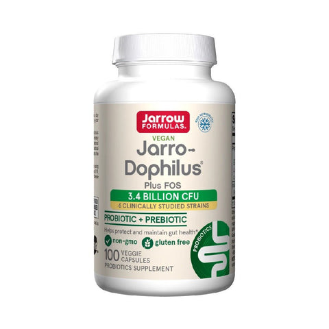 Digestie Jarro-Dophilus + FOS 100 capsule, Jarrow Formulas, Supliment alimentar de tip probiotice si prebiotice 1