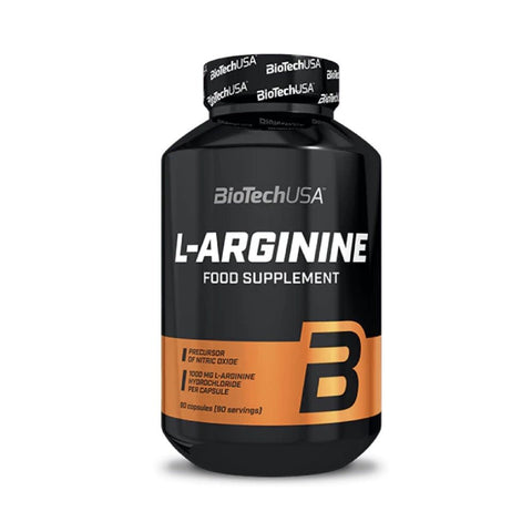 Arginina L-Arginine 90 capsule, BiotechUSA, Supliment alimentar pe baza de aminoacizi 1