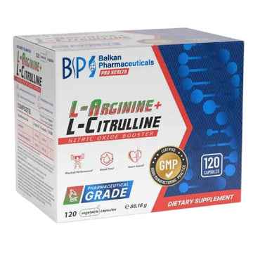 Aminoacizi L-Arginine + L-Citrulline 120 capsule, Balkan Pharmaceuticals, Aminoacizi 1