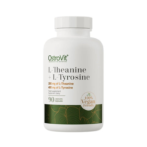 Suplimente sanatate L-teanina & L-tirozina VEGE 90 capsule, Ostrovit, Supliment alimentar pentru glanda tiroida 1