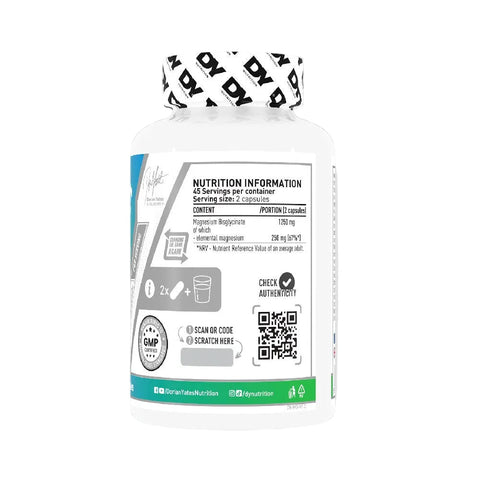 Vitamine si minerale Magneziu Bisglicinat 90 capsule, Dorian Yates, Supliment alimentar de tip minerale 2