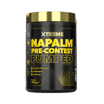 Pre-workout Napalm Pre-Contest Pumped, pudra, 350g, Fitness Authority, Pre-workout cu cofeina 1