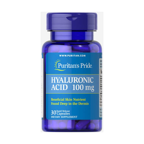 Puritan's Pride | Acid Hialuronic 100mg, 30 capsule, Puritan's Pride, Supliment alimentar pentru piele, oase si articulatii 0
