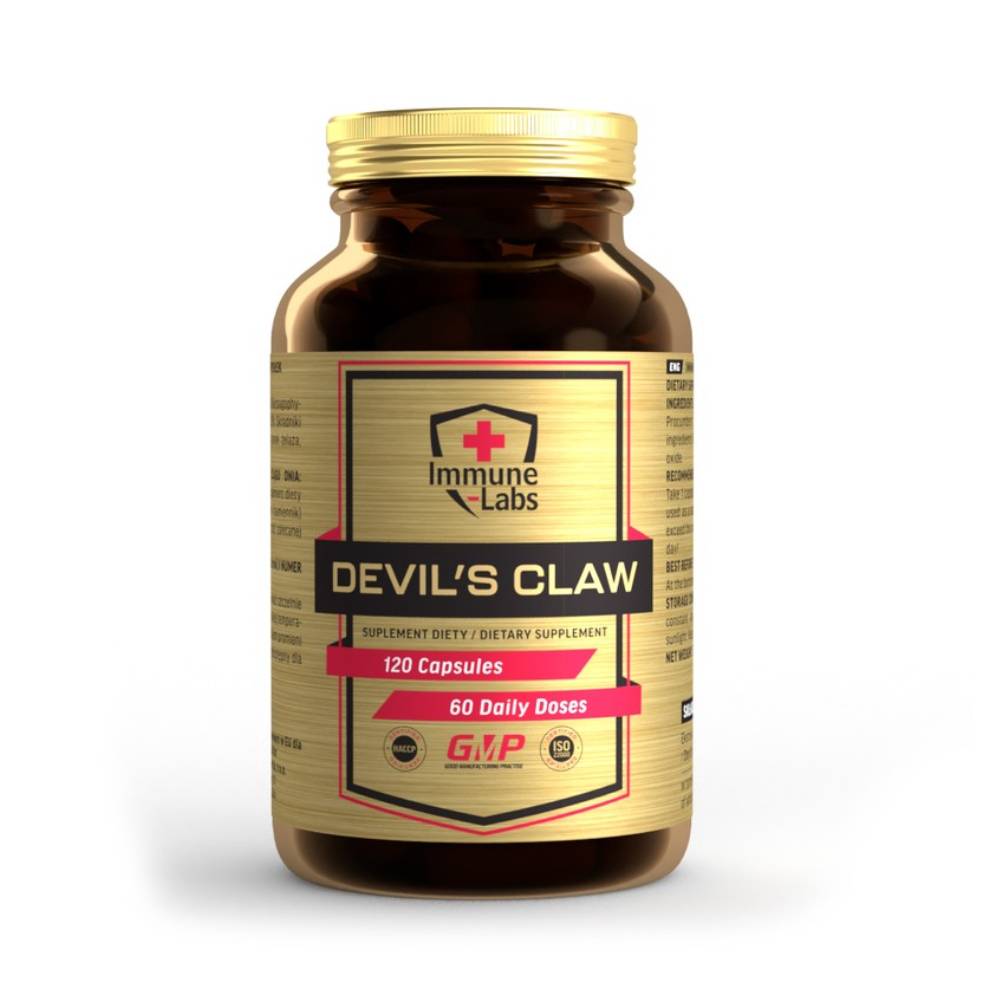 Immune Labs | Extract de Gheara Diavolului 500mg, 120 capsule, Immune Labs, Supliment pentru oase si articulatii 0