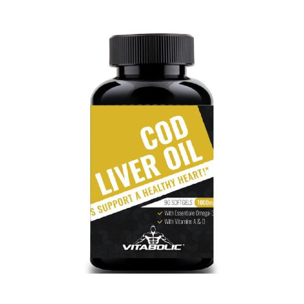 Ficat Cod Ulei din ficat de cod 1000mg, 90 capsule, Vitabolic, Sursa de omega 3 ...