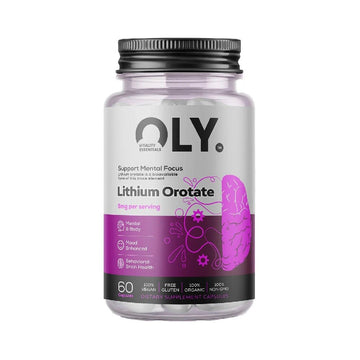 Suplimente sanatate Orotat de litiu 5mg 60 capsule , OLY, Supliment alimentar pentru sustinerea functiei cognitive si a echilibrului mental 1