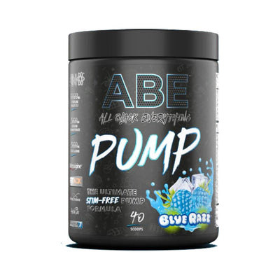 Pre-workout ABE Pump Stim-Free pudra, 500g, Applied Nutrition, Supliment alimentar pre-workout fara cofeina Blue Razz 1