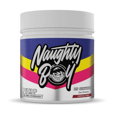 Pre-workout Pump pudra, 400g, Naughty Boy, Supliment alimentar pre-workout Tropical Punch 1