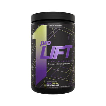 Pre-workout PreLIFT 420g, pudra, Rule One, Supliment alimentar de tip pre-workout cu cofeina 1