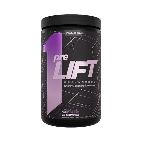 Pre-workout PreLIFT 420g, pudra, Rule One, Supliment alimentar de tip pre-workout cu cofeina 4
