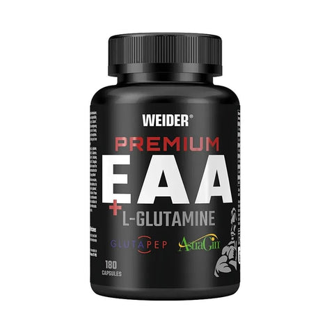 Premium EAA + L - Glutamine 180 capsule, Weider, Aminoacizi esentiali si glutamina pentru refacere 1