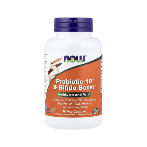 Digestie Probiotic-10 & Bifido Boost 90 capsule vegane, Now Foods, Supliment alimentar pentru digestie 1