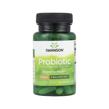 Suplimente sanatate Probiotic cu enzime digestive 60 capsule vegetale, Swanson 1