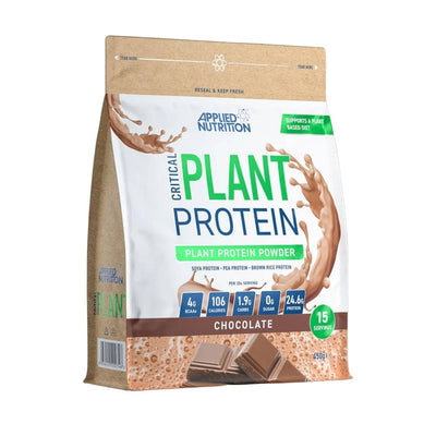 Proteine Critical plant protein pudra, 450g, Applied Nutrition, Proteina vegetala Chocolate 1