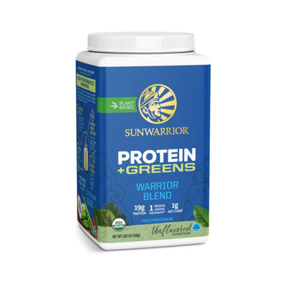 Proteine Protein + Greens Warrior Blend, pudra, 750g, Sunwarrior, Superalimente verzi Unflavoured 1