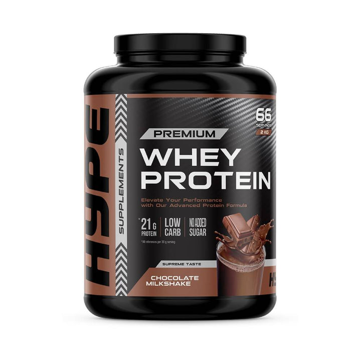Concentrat proteic din zer | Proteina de zer Premium, pudra, 2kg, Hype Supplements 1