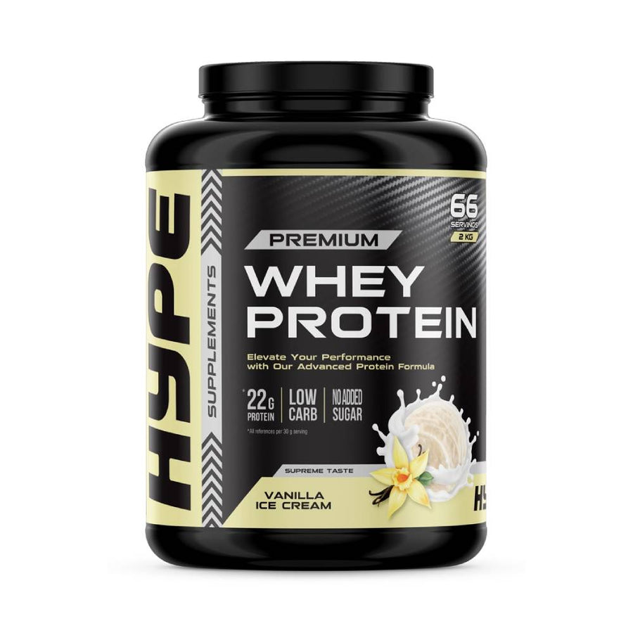 Concentrat proteic din zer | Proteina din zer Premium pudra, 1kg, Hype Supplements, Supliment crestere masa musculara 0