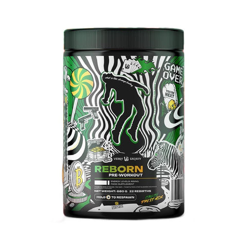 Pre-workout Reborn 680g, pudra, Veiny Galaxy, Supliment alimentar de tip pre-workout cu cofeina 2