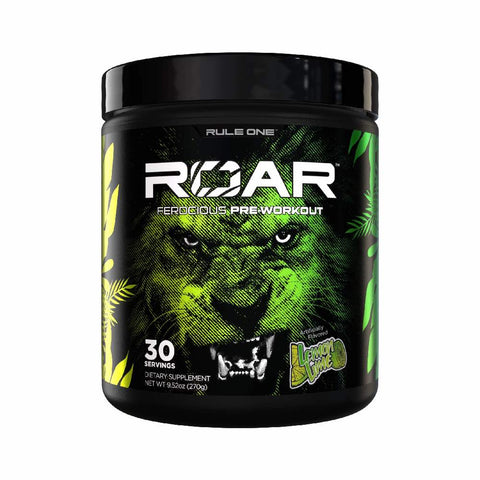 Pre-workout ROAR 315g, pudra, Rule One, Supliment alimentar de tip pre-workout cu cofeina 3