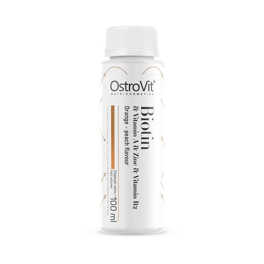 undefined | Biotina + Zinc cu vitaminele A si B2 shot, 100ml, Ostrovit, Supliment alimentar pentru sanatate si frumusete 0