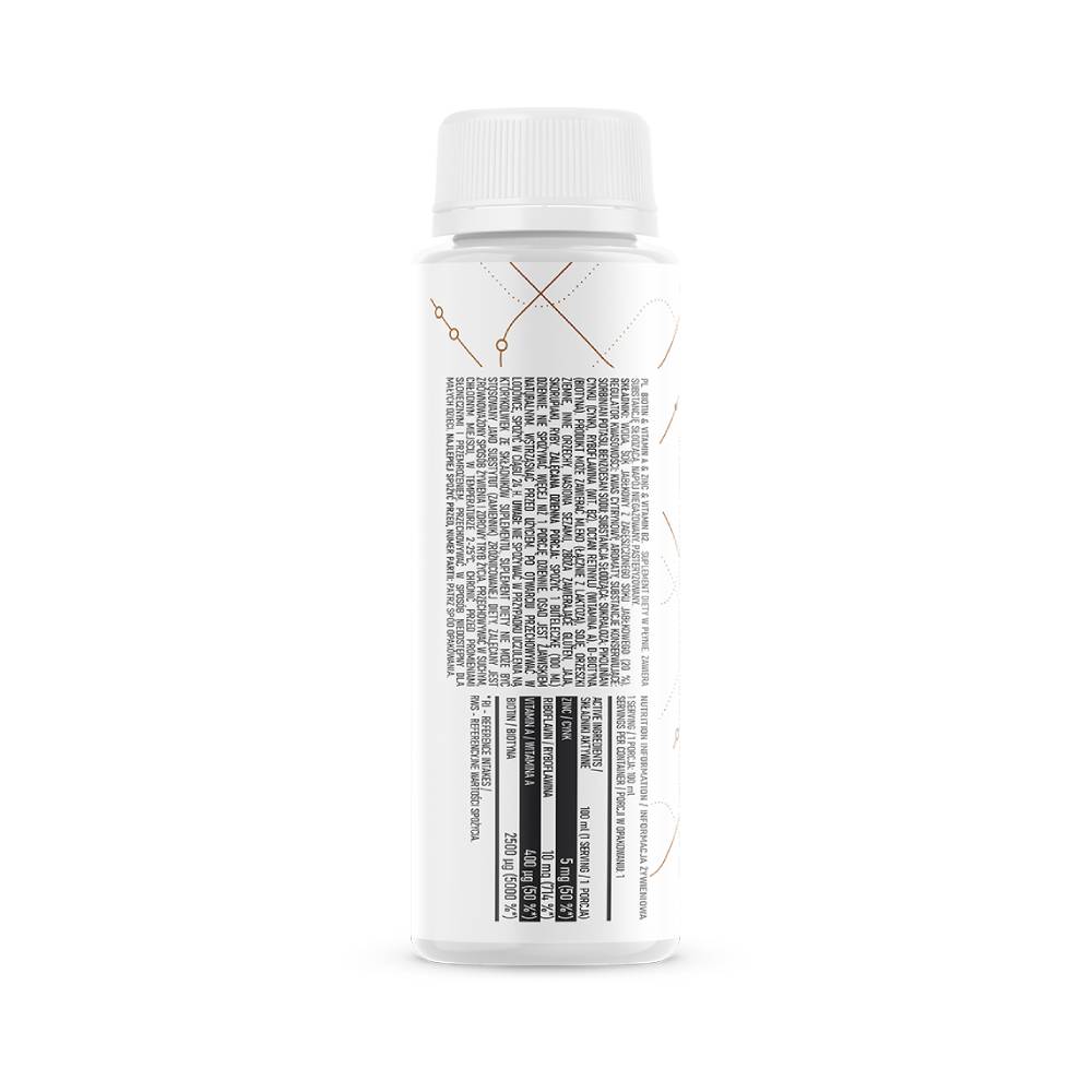 undefined | Biotina + Zinc cu vitaminele A si B2 shot, 100ml, Ostrovit, Supliment alimentar pentru sanatate si frumusete 1