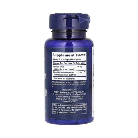 Silimarina 100mg, 90 capsule, Life Extension, Supliment sanatate hepatica 2