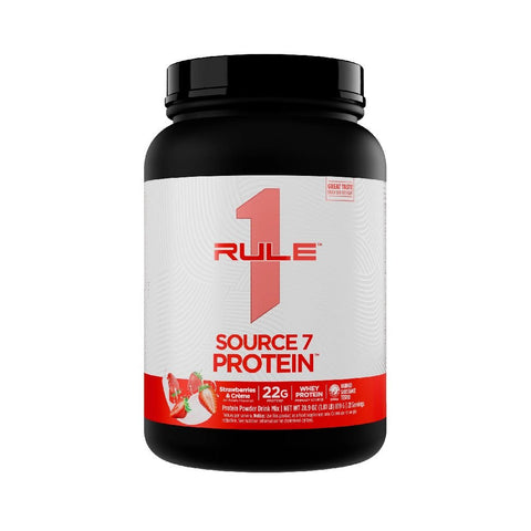 Proteine Source 7 Protein 820g, pudra, Rule One, Supliment alimentar de tip amestec proteic 6