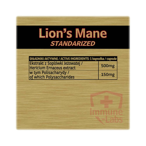 Stimulatoare focus | Extract de Ciuperca Coama Leului, 60 capsule, Immune Labs, Supliment alimentar pentru sanatate 1
