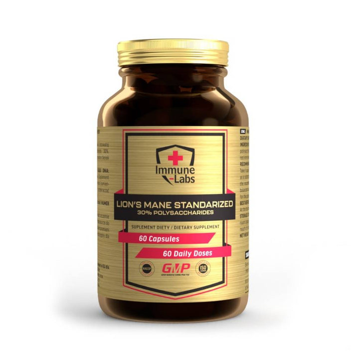Stimulatoare focus | Extract de Ciuperca Coama Leului, 60 capsule, Immune Labs, Supliment alimentar pentru sanatate 0