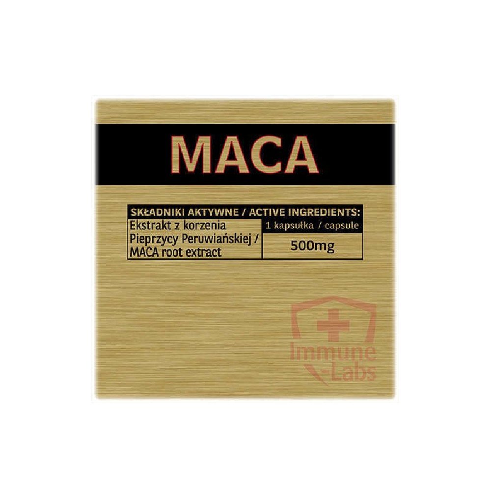 Immune Labs | Maca 500mg, 120 capsule, Immune Labs, Supliment alimentar pentru sanatate 1