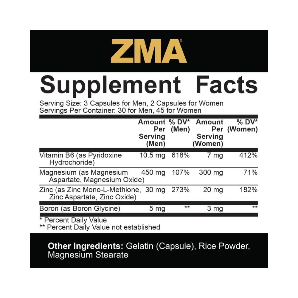 ZMA Core, 90 capsule, 5% Rich Piana, Supliment stimulare hormonala