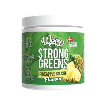 Strong Greens 300g, pudra, Wispy, Pulbere strong greens cu spirulina si fibre 1