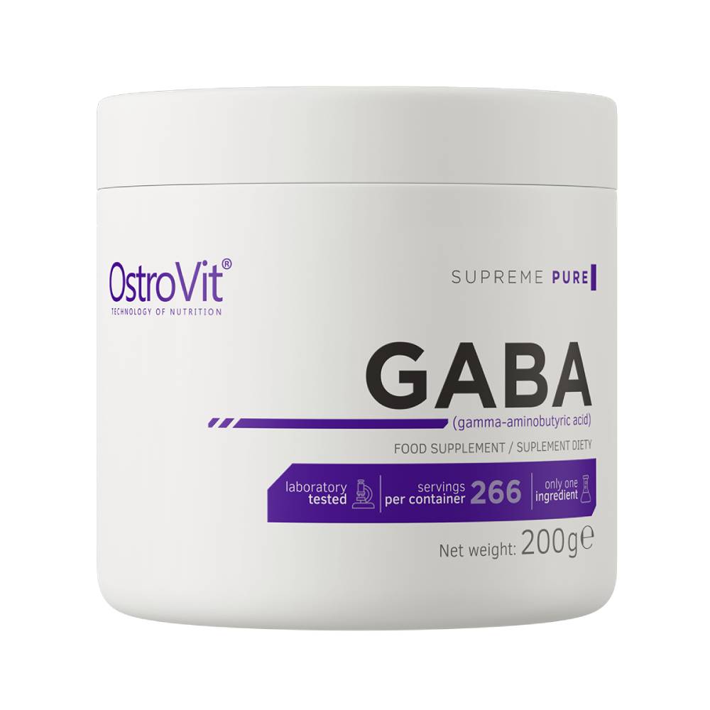Suplimente pentru somn | Acid gama-aminobutiric pudra, 200g, Ostrovit, Supliment alimentar antistres 0