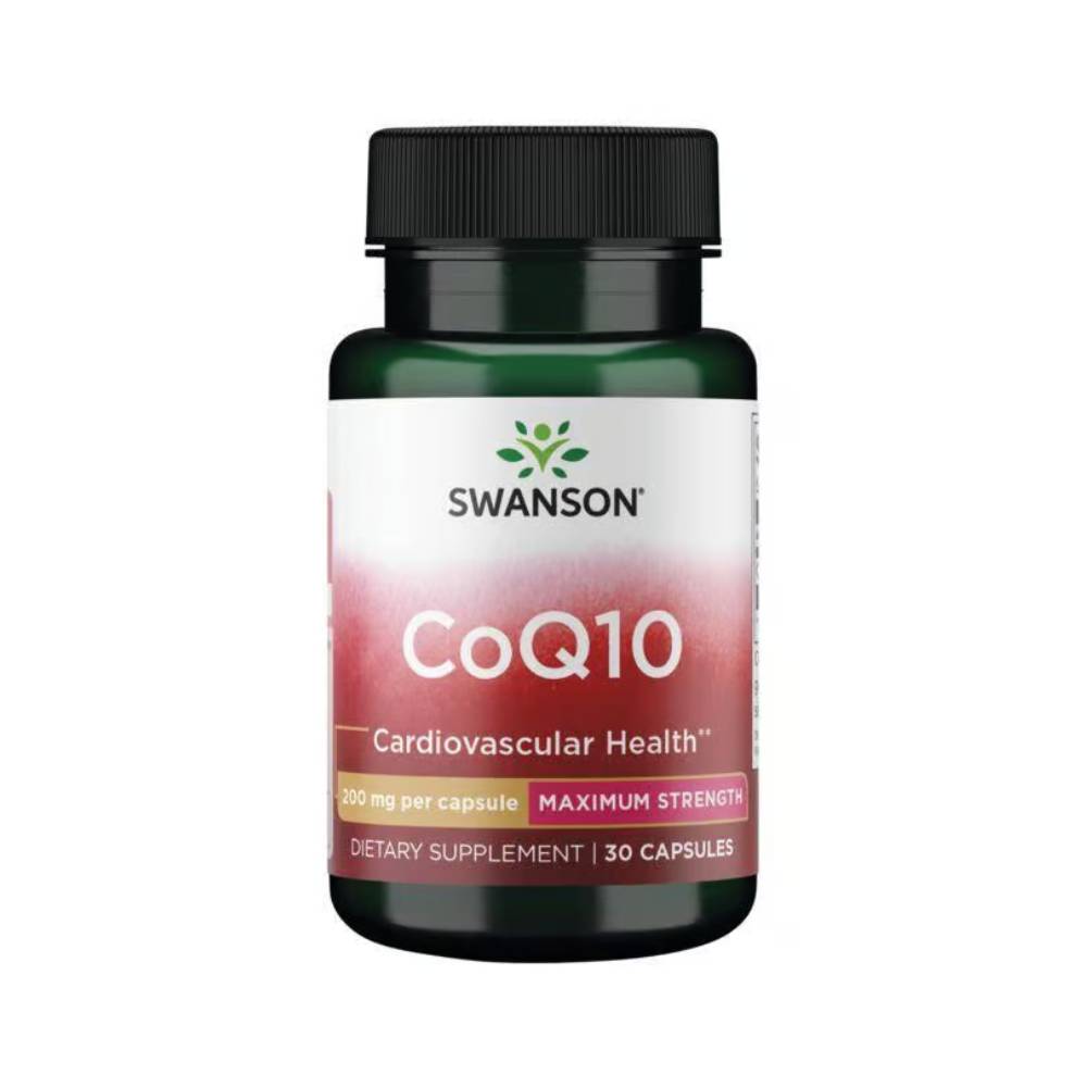 Swanson | CO Q10 Maximum Strength 200mg, 30 capsule, Swanson, Supliment antioxidanti sportivi 0