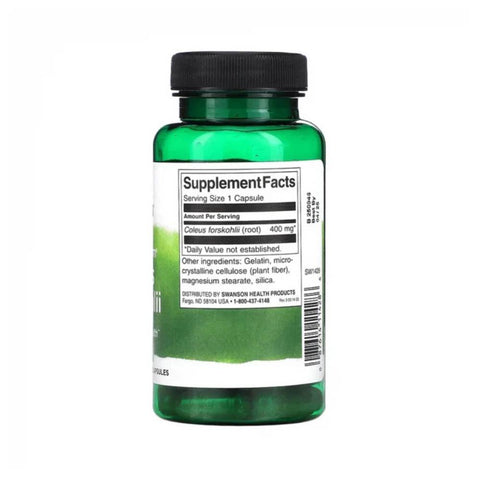 Suplimente sanatate Coleus Forskohlii 400mg, 60 capsule, Swason, Supliment sanatate cardiovasculara 2