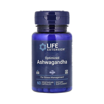Suplimente antistres | Extract de Ashwagandha, 60 capsule, Life Extension, Supliment alimentar pentru sanatate 0
