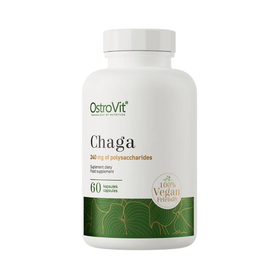 undefined | Extract de ciuperca Chaga 600mg, 60 capsule, Ostrovit, Supliment alimentar pentru sanatate 0
