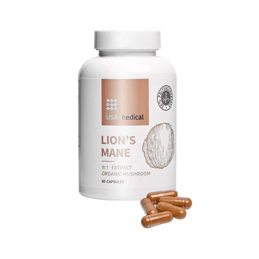 Medica Group | Extract de ciuperca Coama Leului, 60 capsule, USA Medical, Supliment alimentar pentru sanatate 0