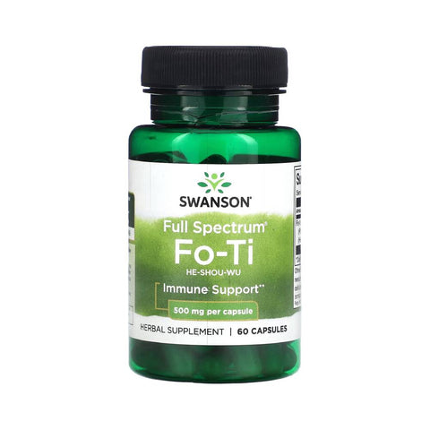 Suplimente antistres | Extract de Fo-Ti 500mg, 60 capsule, Swanson, Supliment alimentar pentru sanatate 0
