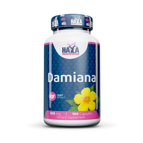 undefined | Extract de frunze de Damiana 500mg, 100 capsule, Haya Labs, Supliment antioxidanti sportivi 0