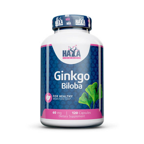 Stimulatoare focus | Extract de Ginkgo Biloba 60mg, 120 capsule, Haya Labs, Supliment alimentar pentru sanatate 0