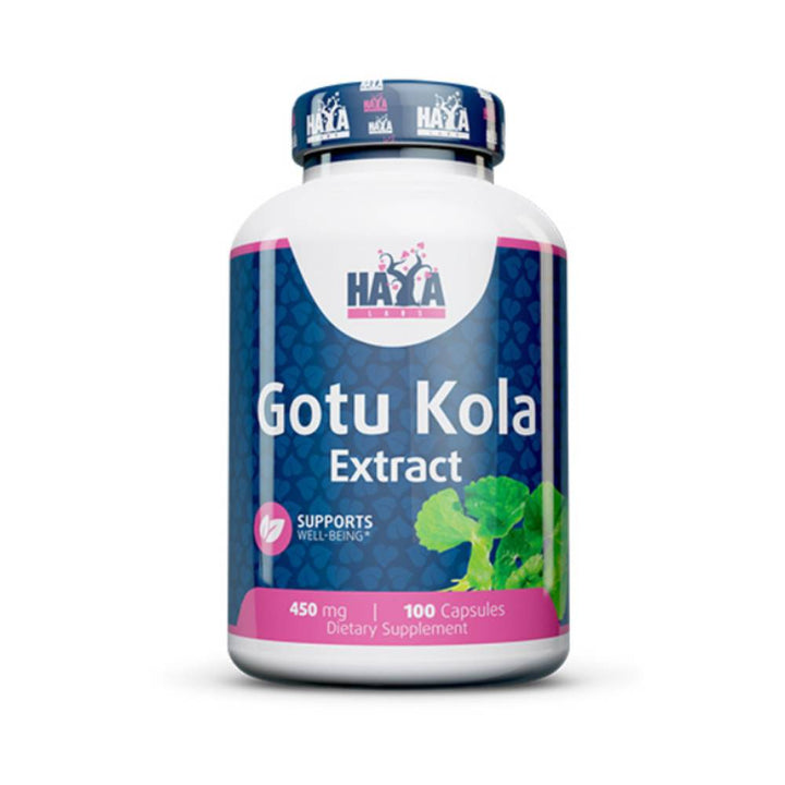 undefined | Extract de Gotu Kola 450mg, 100 capsule, Haya Labs, Supliment alimentar pentru sanatate 0