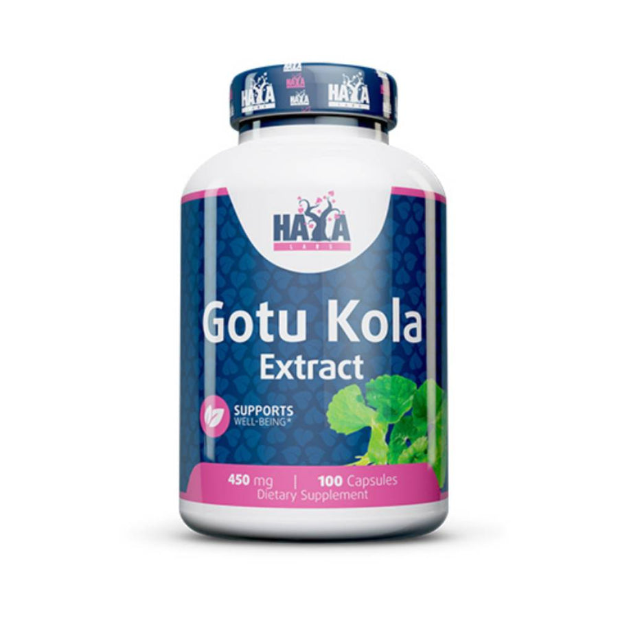 undefined | Extract de Gotu Kola 450mg, 100 capsule, Haya Labs, Supliment alimentar pentru sanatate 0