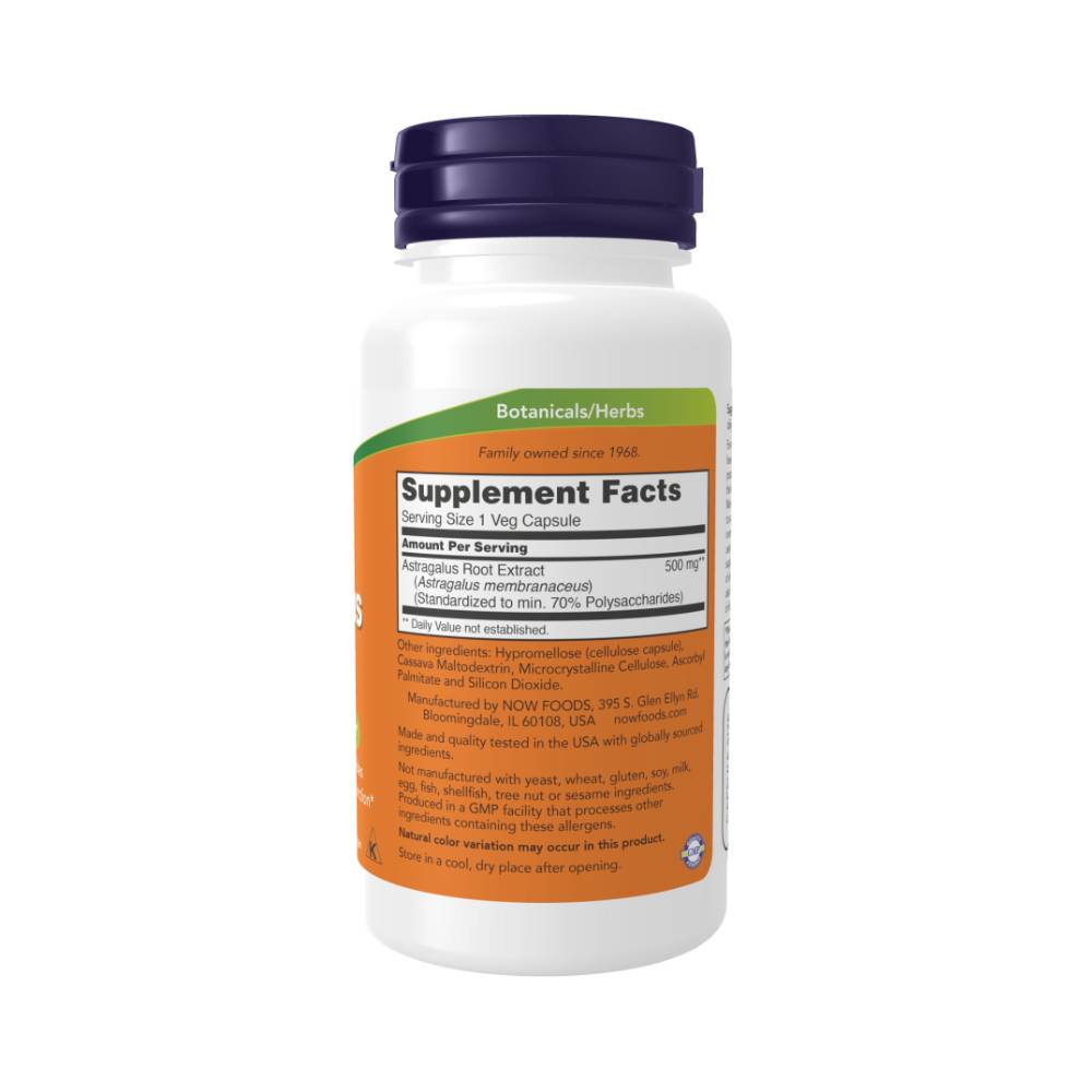 Now Foods | Extract de radacina de Astragalus 500mg, 90 capsule, Now Foods, Supliment alimentar pentru sanatate 1