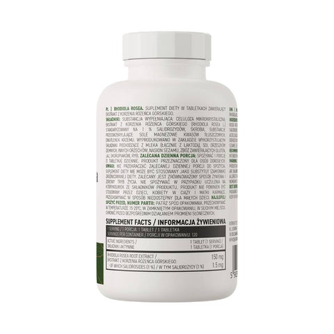 Suplimente sanatate Extract de Rhodiola Rosea VEGE, 120 tablete, Ostrovit, Supliment alimentar pentru sanatate 2