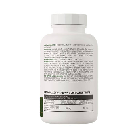 undefined | Extract de Saw Palmetto 120mg, 360 tablete, Ostrovit, Supliment alimentar sanatate barbati 1