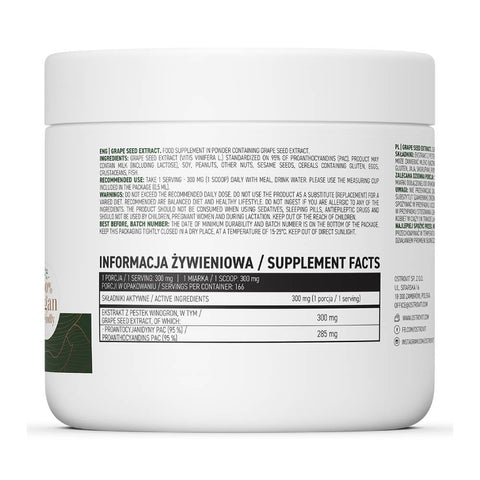 undefined | Extract de seminte de struguri pudra, 50g, Ostrovit, Supliment antioxidanti sportivi 1
