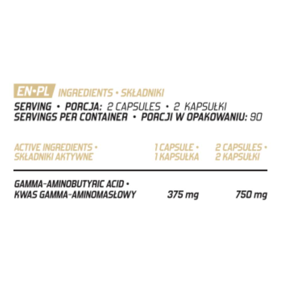 Suplimente sanatate GABA 375mg, 180 capsule, Evolite Nutrition, Supliment alimentar antistres 2
