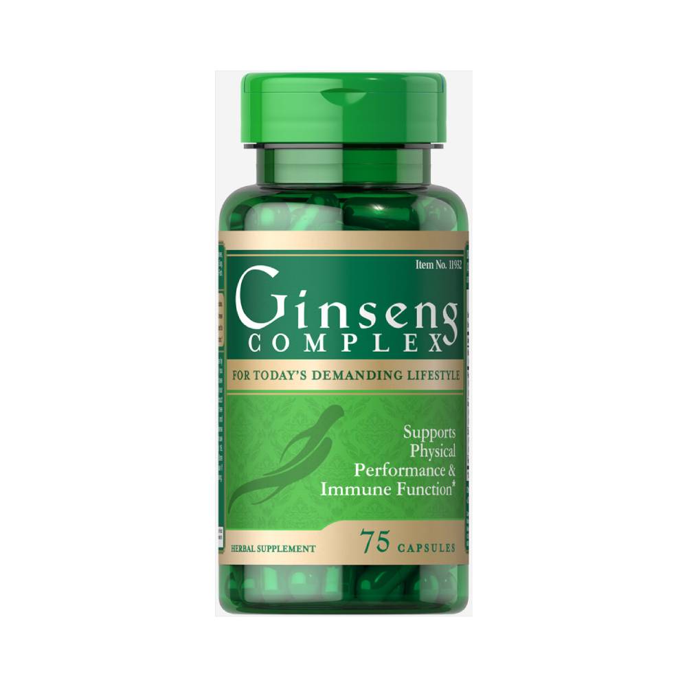 Puritan's Pride | Ginseng Complex, 75 capsule, Puritan's Pride, Supliment alimentar pentru sanatate 0